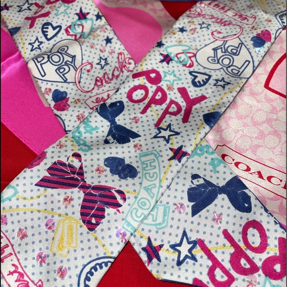 Coach Accessories - Coach Designer Scarf Poppy Collection
